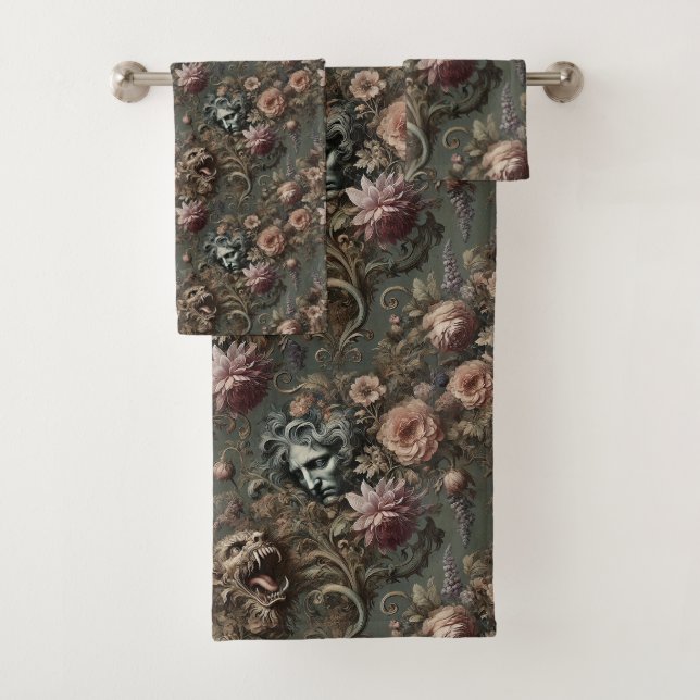 Das Paradoxon des Fahrers - Gotisch Viktorianisch Badhandtuch Set (Insitu)