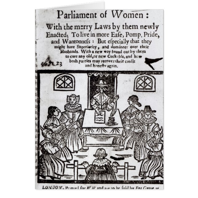 Das Parlament der Frauen, 1656 (Vorne)
