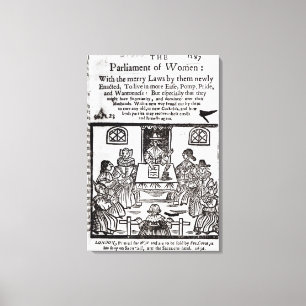 Das Parlament der Frauen, 1656 Leinwanddruck