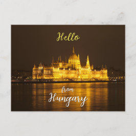 Das Parlament in Budapest, Ungarn Postkarte