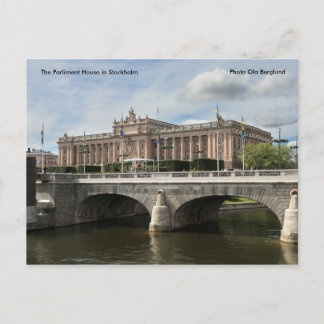 Das Parlament in Stockholm.. Postkarte