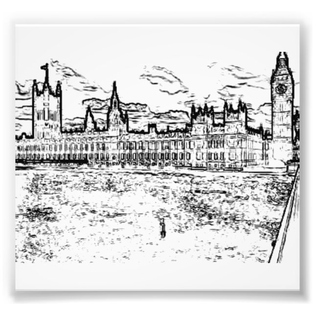 Das Parlament, Westminster, London Fotodruck (Vorne)