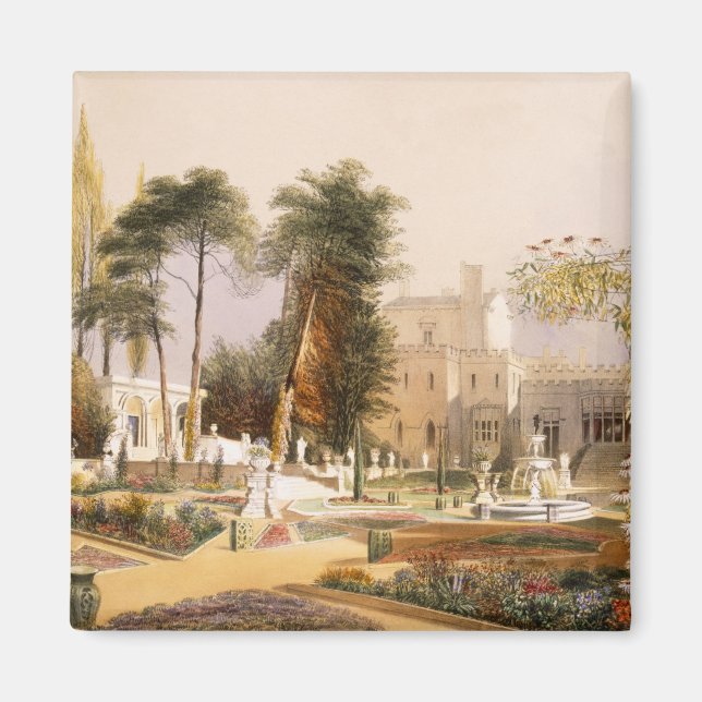 Das Parterre in den Gärten von Wilton, dem Sitz de Magnet (Vorne)