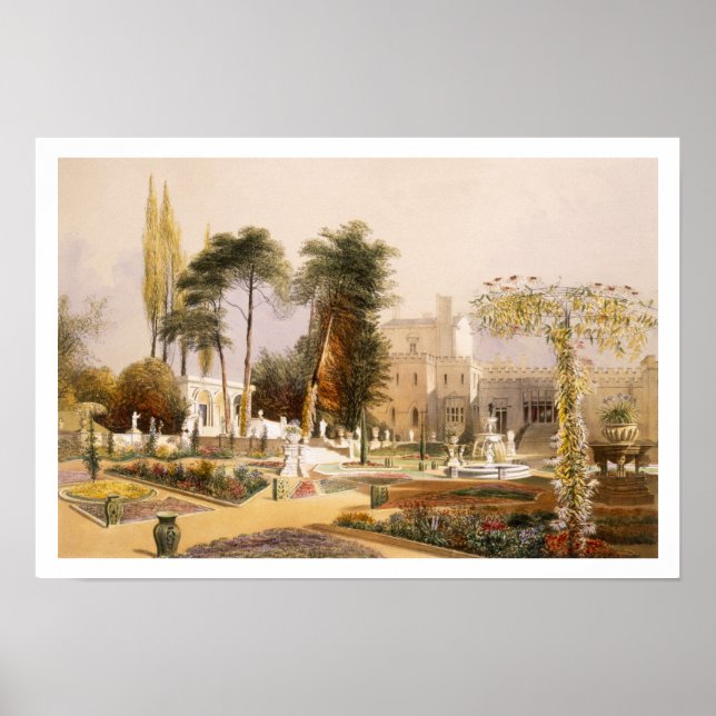 Das Parterre in den Gärten von Wilton, dem Sitz de Poster (Vorne)