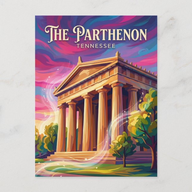 Das Parthenon Tennessee Postkarte (Vorderseite)