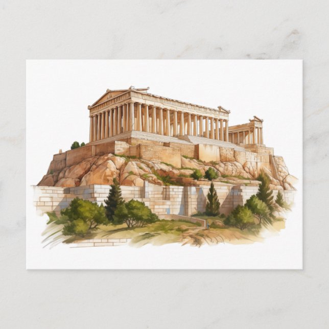 Das Parthenon: Zeitloses Erbe des antiken Griechen Postkarte (Vorderseite)