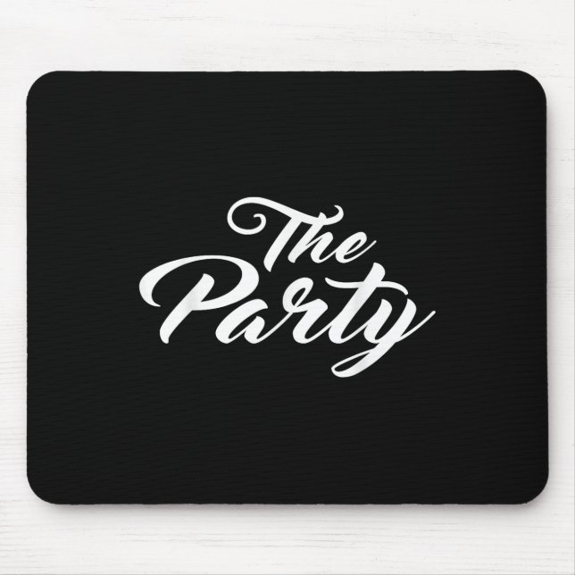 Das Party Bachelor Bachelorette Bride Groom Weddin Mousepad (Vorne)