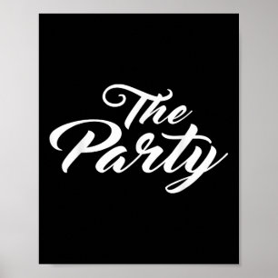 Das Party Bachelor Bachelorette Bride Groom Weddin Poster