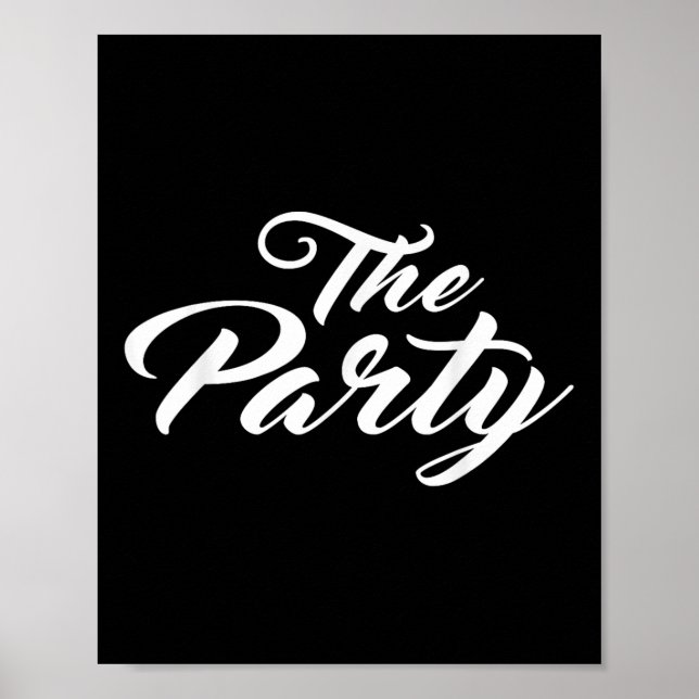 Das Party Bachelor Bachelorette Bride Groom Weddin Poster (Vorne)