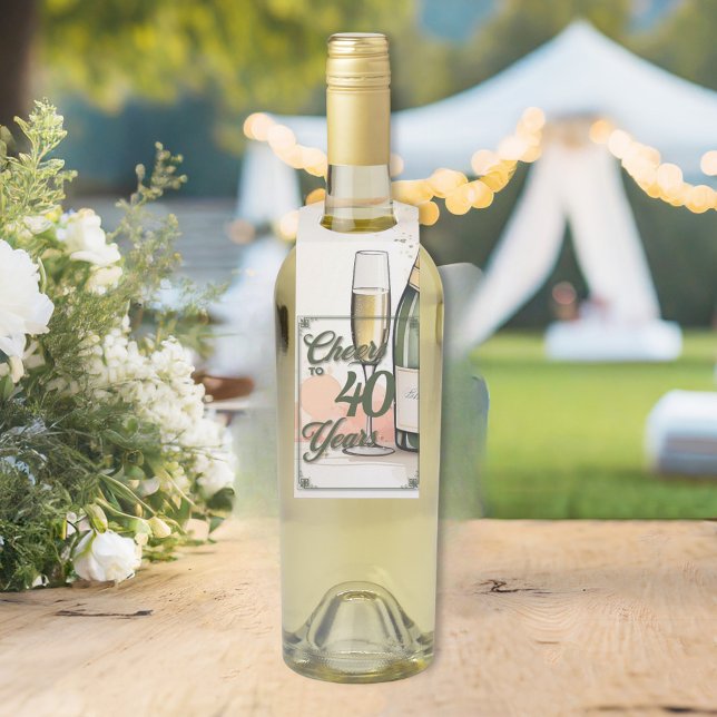 Das Party der Jahre Flaschenanhänger (Von Creator hochgeladen)