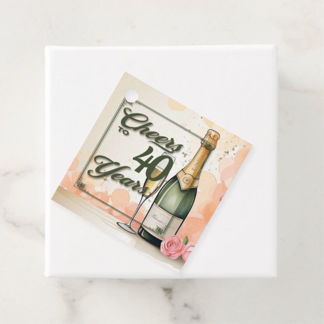 Das Party der Jahre Geschenkanhänger (Beispiel)