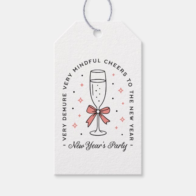 Das Party der Neujahrsmädchen erweist sich als mag Geschenkanhänger (Vorderseite)