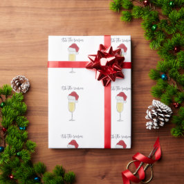 Das Party der Saison Holiday Champagne Prosecco Geschenkpapier