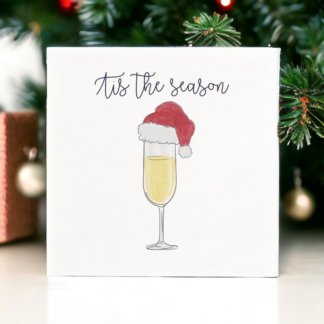 Das Party der Saison Holiday Champagne Prosecco Serviette (Von Creator hochgeladen)