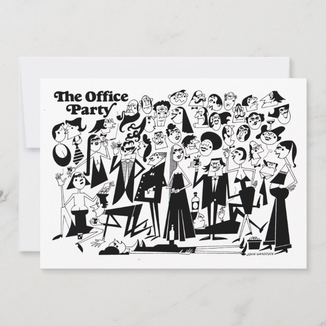 Das Party des Amtes Einladung (Vorderseite)