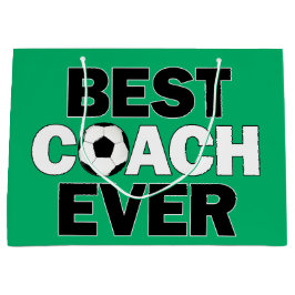 Das Party des besten Trainers für Fußball Große Geschenktüte