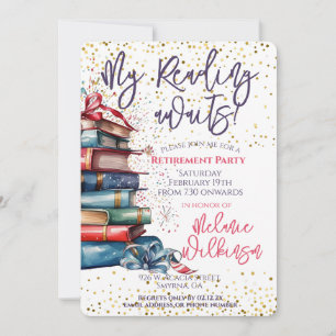 Das Party des "Funny Retirement Reading" Einladung