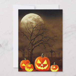 Das Party des grauenhaften Halloween-Friedhofs Einladung