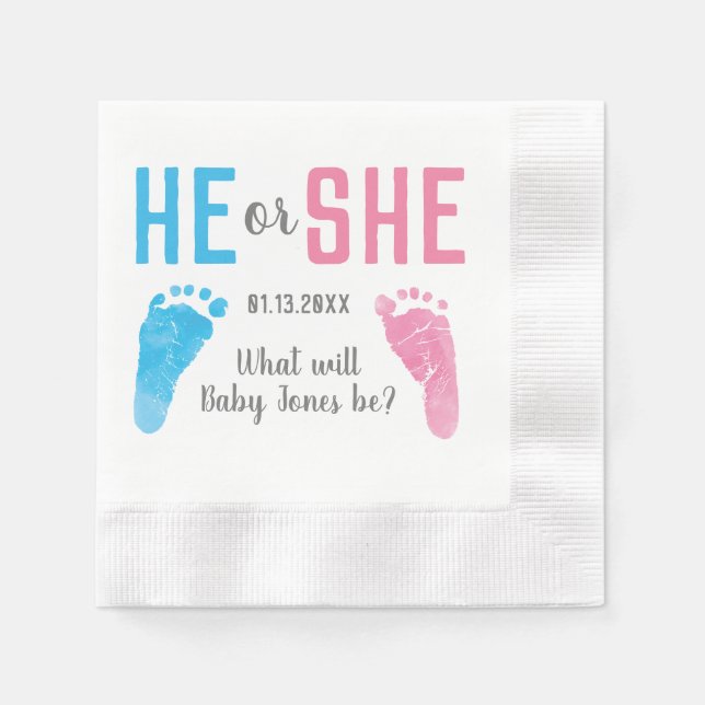 Das Party "Ecological Footprints" Serviette (Vorderseite)