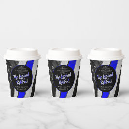 Das Party für das Polizeirezept der Legend Retires Pappbecher