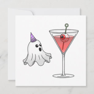 Das Party für Kostüme und Cocktail Einladung