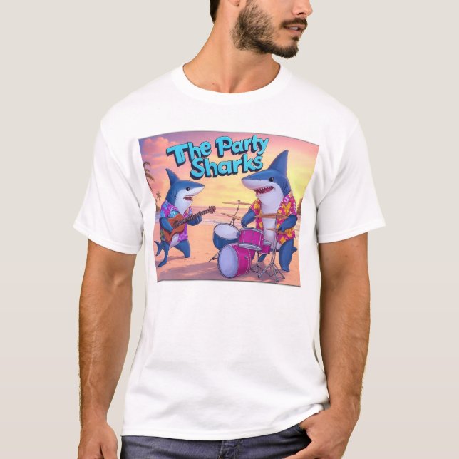 Das Party Haie gute Zeit Band T-Shirt (Vorderseite)