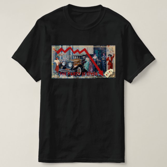 Das Party ist vorbei. T-Shirt (Design vorne)