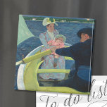 Das Party | Mary Cassatt Magnet<br><div class="desc">Das Boating Party (1893-1894) von der amerikanischen Impressionistin Mary Cassatt. Originelles Kunstwerk ist ein Ölgemälde auf der Leinwand. 

Verwenden Sie die Entwurfstools,  um einen benutzerdefinierten Text hinzuzufügen oder das Bild zu personalisieren.</div>
