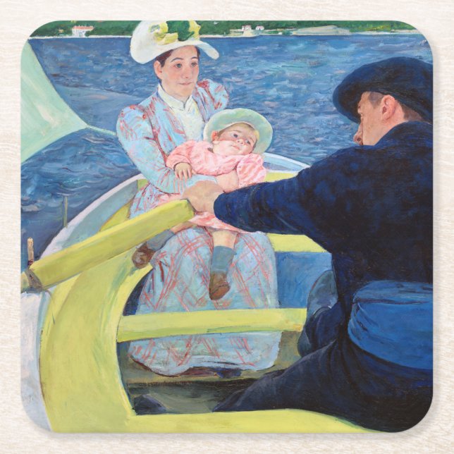 Das Party, Mary Cassatt Rechteckiger Pappuntersetzer (Vorderseite)