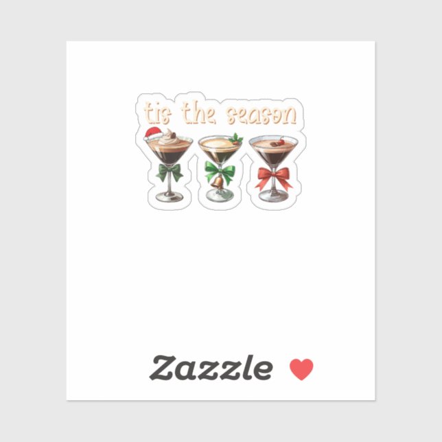 Das Party "The Season Espresso Cocktail Glasses" Aufkleber (Blatt)