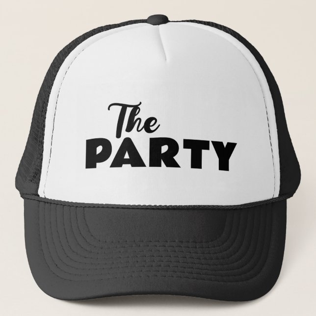 Das Party Trucker Hat Truckerkappe (Vorderseite)