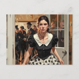 "Das Party Verlassend" Postkarte