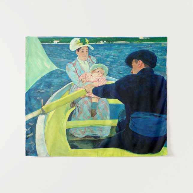 Das Party von Mary Cassatt Wandteppich (Vorderseite (Horizontal))
