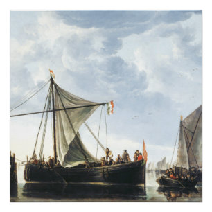 Das Passage Boat Aelbert Cuyp Poster