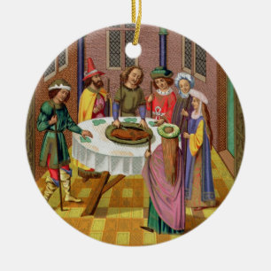 Das Passahfest der Juden, Faksimile eines 15. Keramikornament