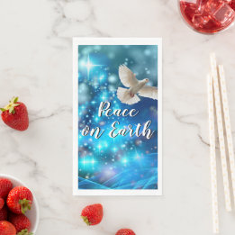 Das passende Blue Dove Peace Weihnachten Serviette