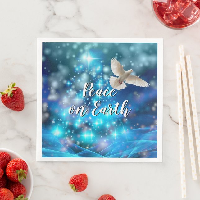 Das passende Blue Dove Peace Weihnachten Serviette (Beispiel)