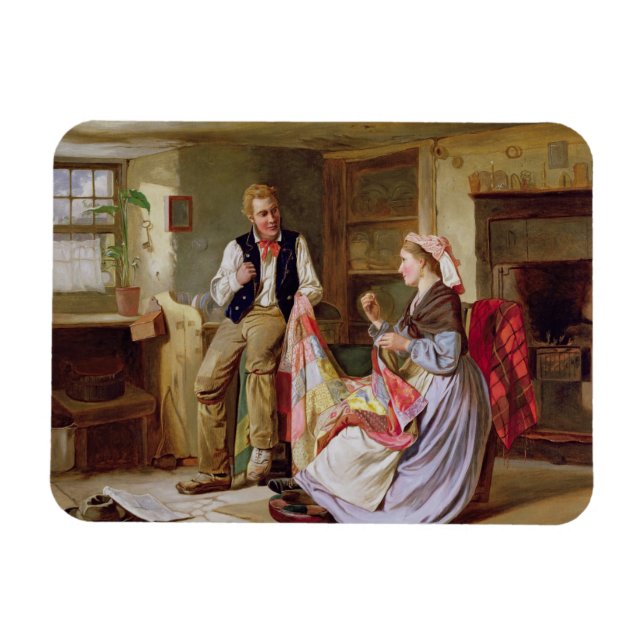 Das Patchwork-Quilt Magnet (Horizontal)