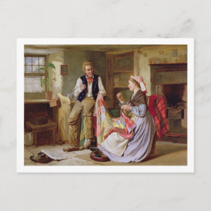 Das Patchwork-Quilt Postkarte