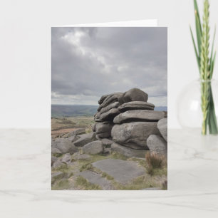 Das Peak District, Sheffield. Leer Karte