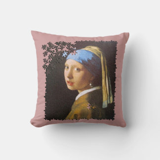 Das Pearl Earring-Rätsel Kissen