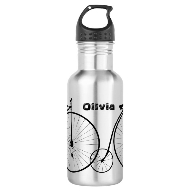Das Penny-Farthing-Fahrrad Trinkflasche (Vorderseite)