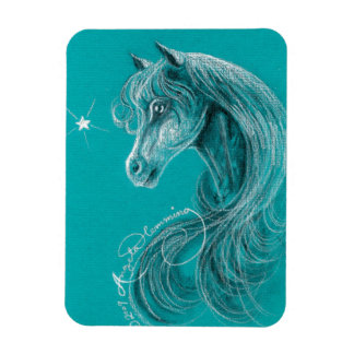 Das pensive arabische Pferd Magnet