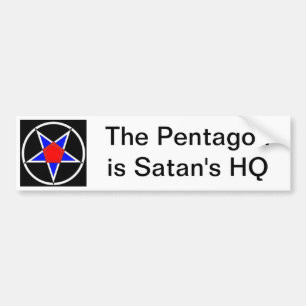 das Pentagon ist die Hauptviertel der satans Autoaufkleber