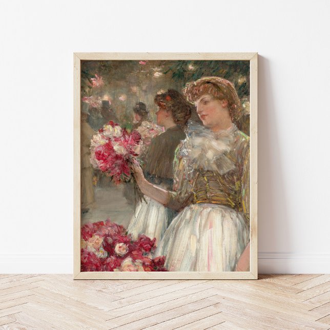Das Peony Girl | Childe Hassam Poster (Von Creator hochgeladen)