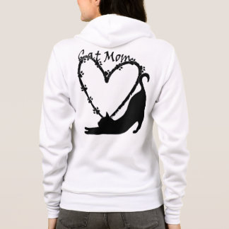 Das perfekte "Cat Mama" Hoodie mit Druck auf der R