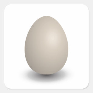 das perfekte Ei Quadratischer Aufkleber