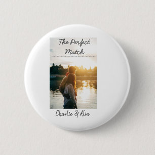 Das perfekte Foto für Hochzeitskinder Button