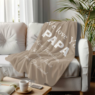 Das perfekte Geschenk für Vater, Pop oder Papa. Ei Fleecedecke