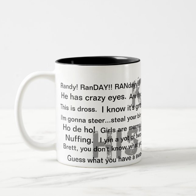 Das perfekte Geschenk Zweifarbige Tasse (Links)